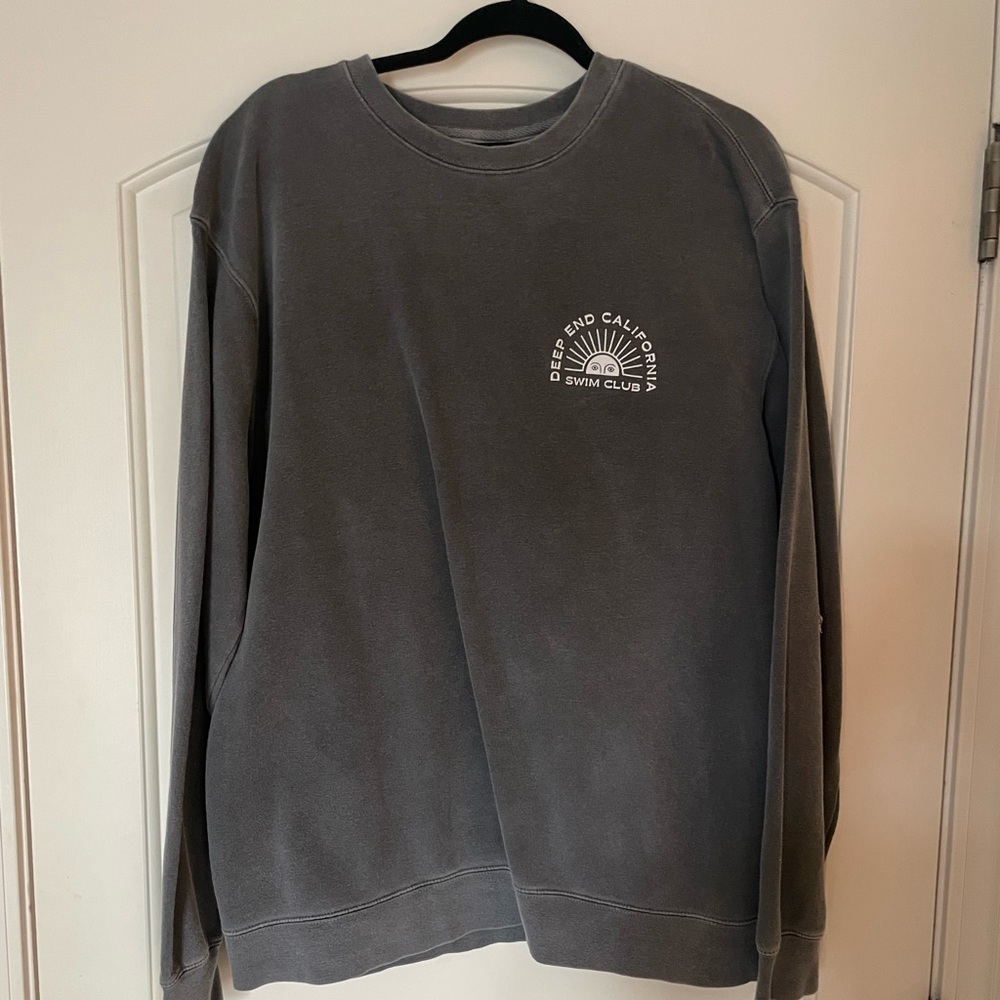 Deep End Swim Club Black Vintage Wash Sweatshirt